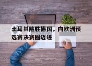 bet365靠谱吗-土耳其险胜德国，向欧洲预选赛决赛圈迈进